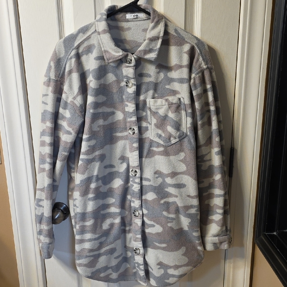 Maurices Gray Camouflage Hoodie